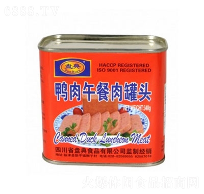 盤典鴨肉午餐罐頭熟食即食肉罐頭340g