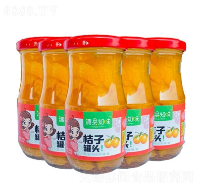 清果知味248g×6瓶桔子罐頭橘子糖水罐頭辦公室食品