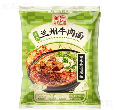 阿寬中華湯面蘭州牛肉面(袋)特色食品即食小吃