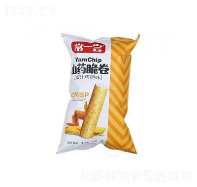 常一嘗蜜汁烤翅味山藥脆卷袋裝辦公室休閑零食