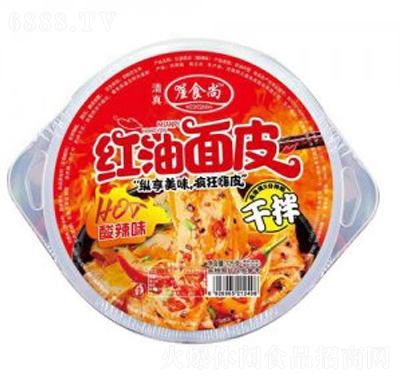 喔食尚紅油面皮酸辣味追劇搭檔休閑食品