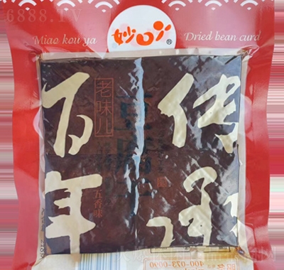 妙口丫老味兒豆干218g零食批發(fā)