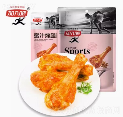 加入吧蜜汁烤腿小吃零食醬烤鹵味鴨翅根